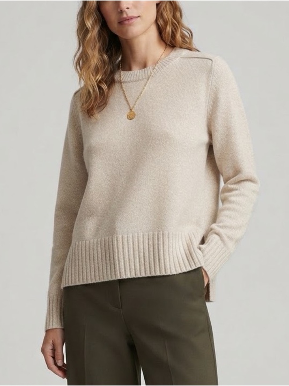 Divided Pullover Sweater Size M